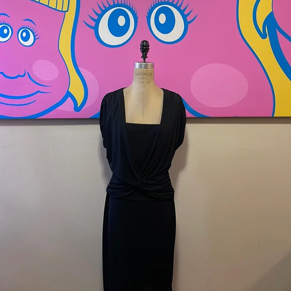 Escada Black Jersey Little Black Dress
